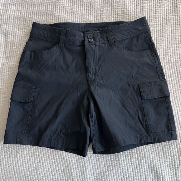 Eddie Bauer Summer Trail Shorts Womens 10 Black Green Cargo Quick Dry Lot‎ of 2 - Picture 9 of 14